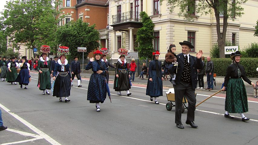 Der Trachtenverein beim Deutschen Trachtenfest in Altenburg 