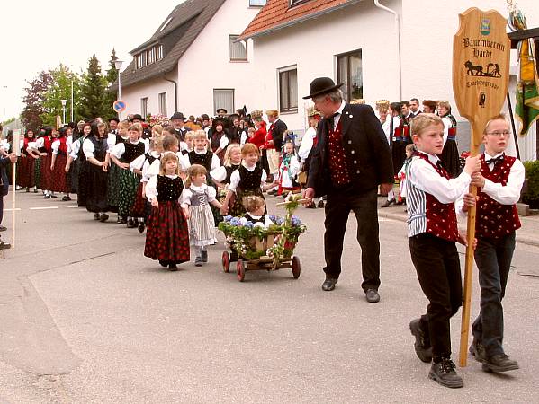 Der Umzug beim Trachtentreffen in Hardt