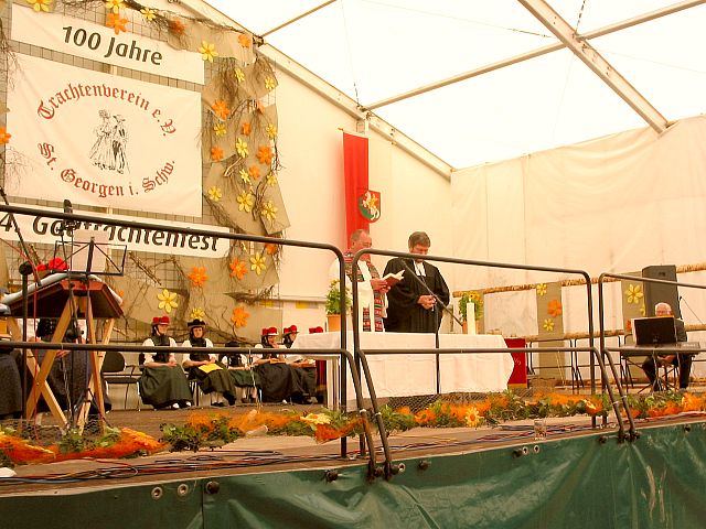 Der kumenische Gottesdienst beim Gautrachtentreffen