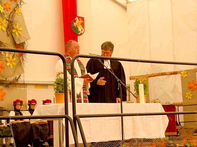 Der kumenische Gottesdienst beim Gautrachtentreffen