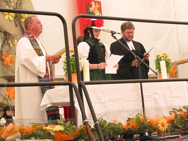 Der kumenische Gottesdienst beim Gautrachtentreffen