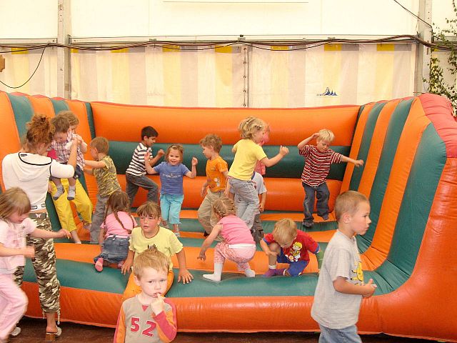 Der Spieleparcour beim Kinderfest