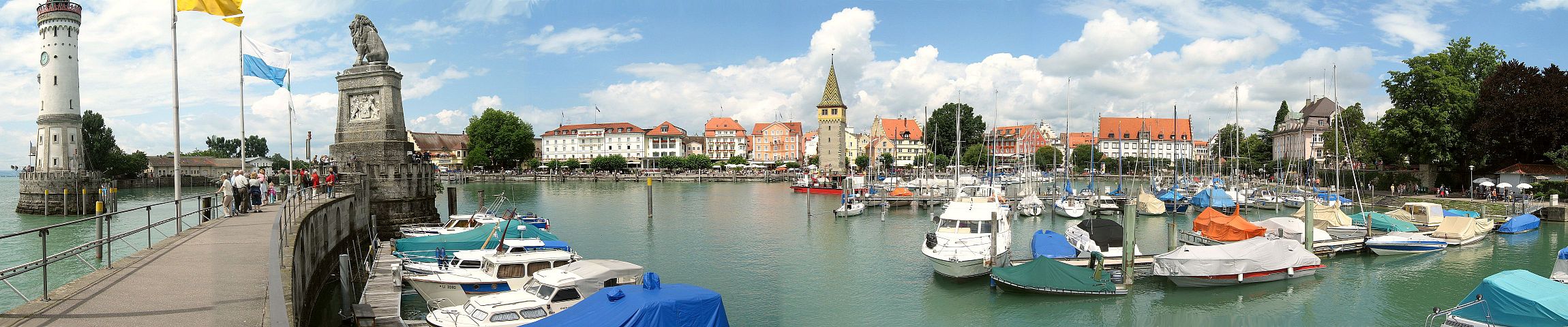 Die Altstadt und der Hafen von Lindau