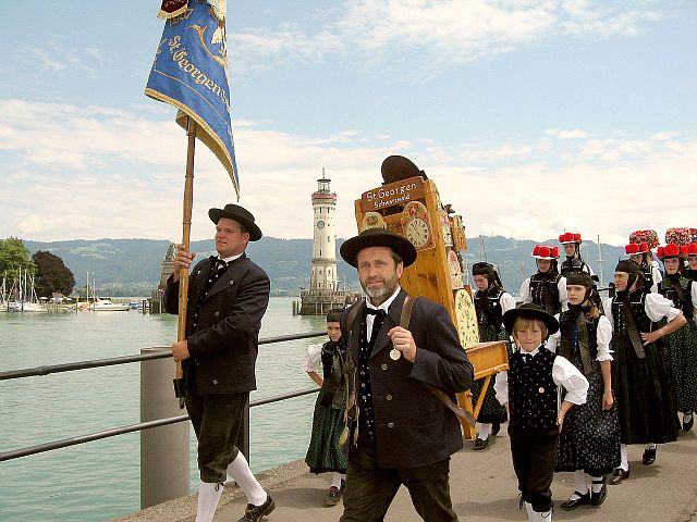 Der Trachtenverein St. Georgen beim 54. Gautrachtentreffen in Lindau