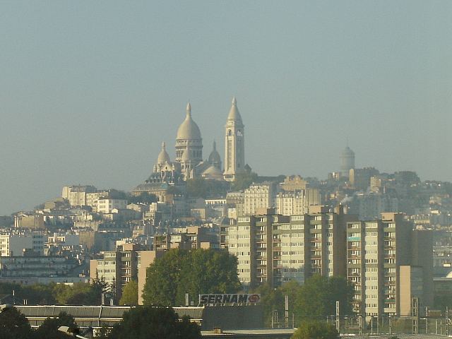 Das Knstlerviertel Montmatre und Paris bei Nacht