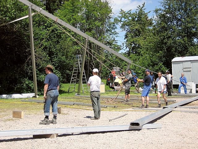 Der Abbau des Festzelts