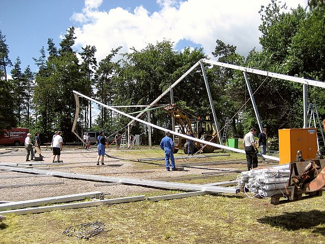 Der Abbau des Festzelts