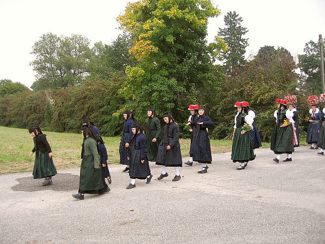 Der Trachtenverein beim Umzug in Donaueschingen