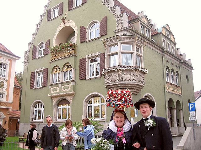 Der Trachtenverein beim Umzug in Donaueschingen