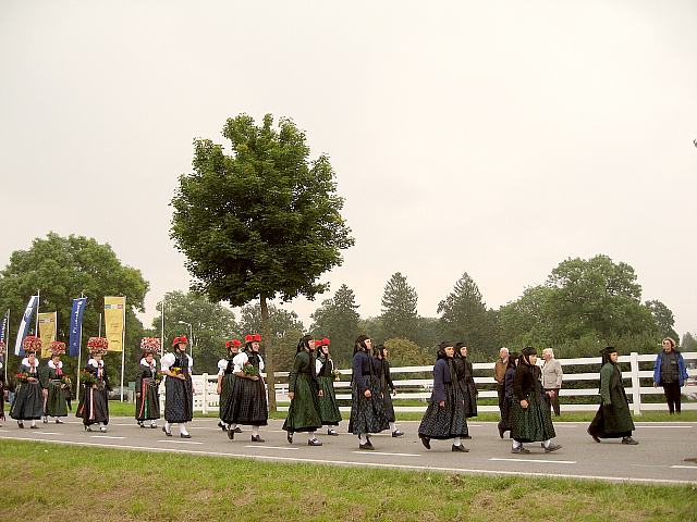 Der Trachtenverein beim Umzug in Donaueschingen