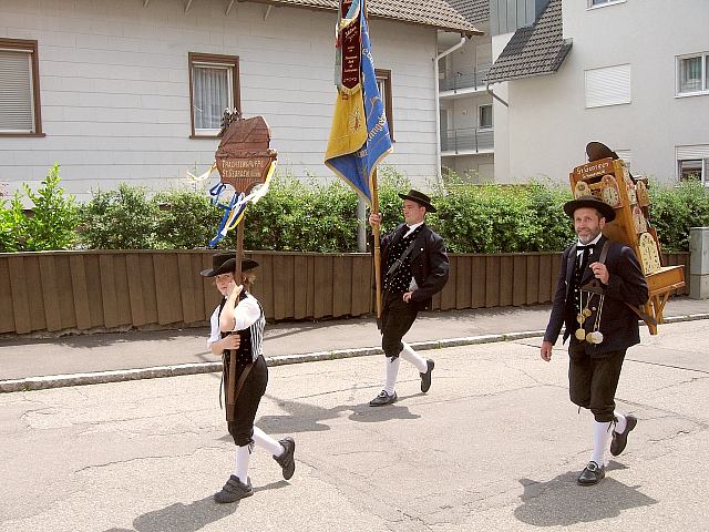 Der Trachtenverein beim Feuerwehrfest