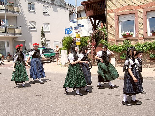 Der Trachtenverein beim Feuerwehrfest