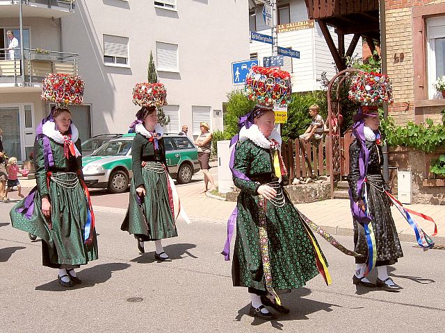 Der Trachtenverein beim Feuerwehrfest