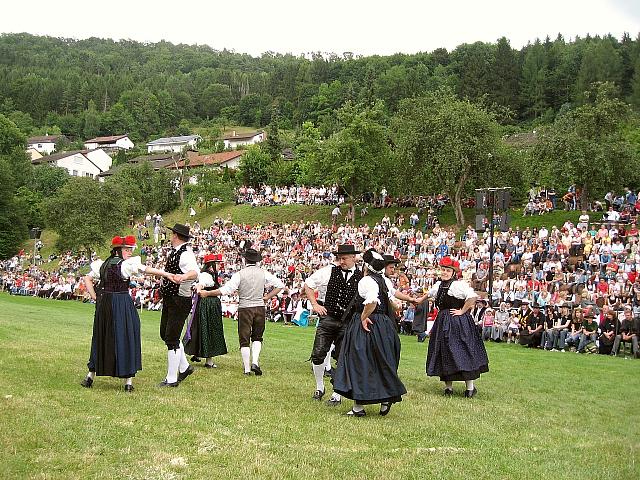 Der Trachtenverein beim Schferlauf in Wildberg