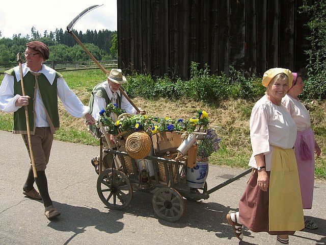 Bilder des historischen Umzugs in Grningen 