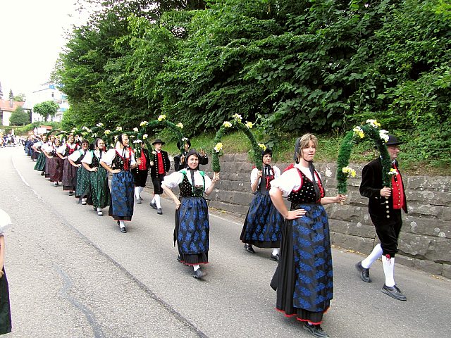 Der Festzug beim Gautrachtentreffen 