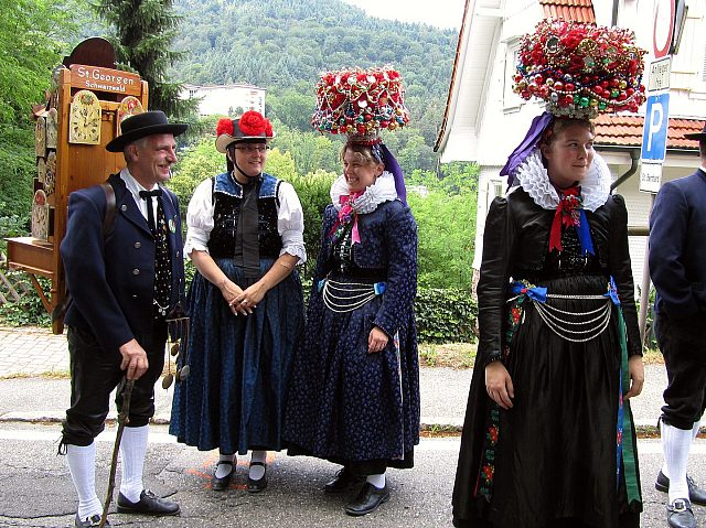 Der Trachtenverein beim Gaufest in Bad Herrenalb 