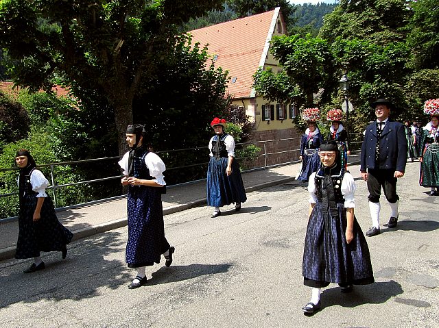 Der Trachtenverein beim Gaufest in Bad Herrenalb 