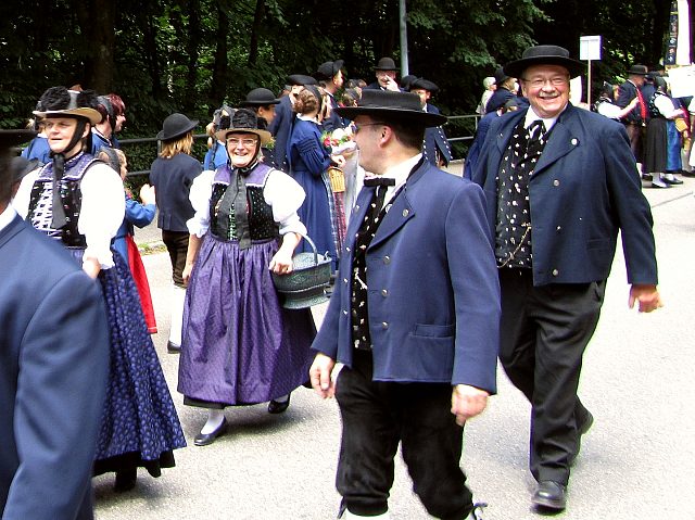 Der Trachtenverein beim Gaufest in Bad Herrenalb 