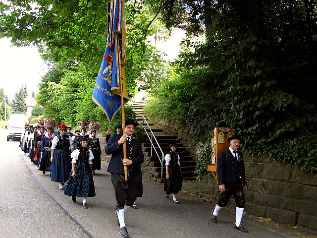 Der Trachtenverein beim Gaufest in Bad Herrenalb 