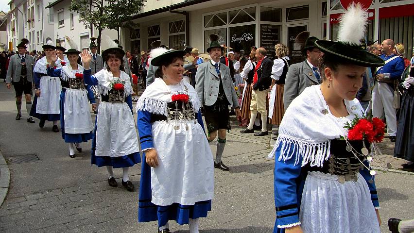 Der Festzug beim Landestrachtenfest 