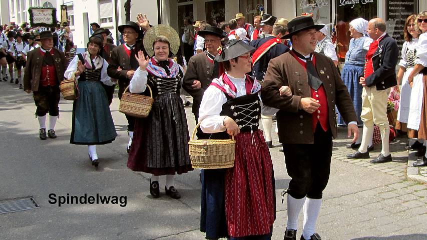 Der Festzug beim Landestrachtenfest 