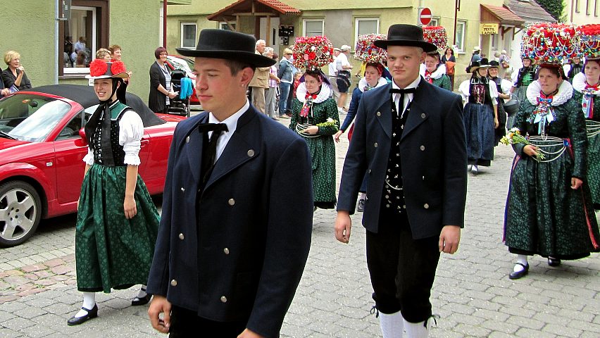 Der Trachtenverein beim Landestrachtenfest in Schwenningen 