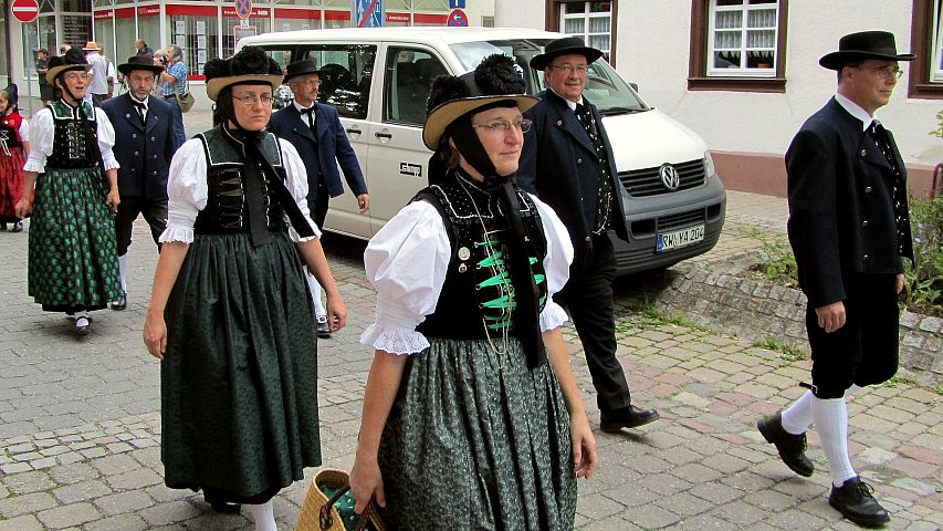 Der Trachtenverein beim Landestrachtenfest in Schwenningen 