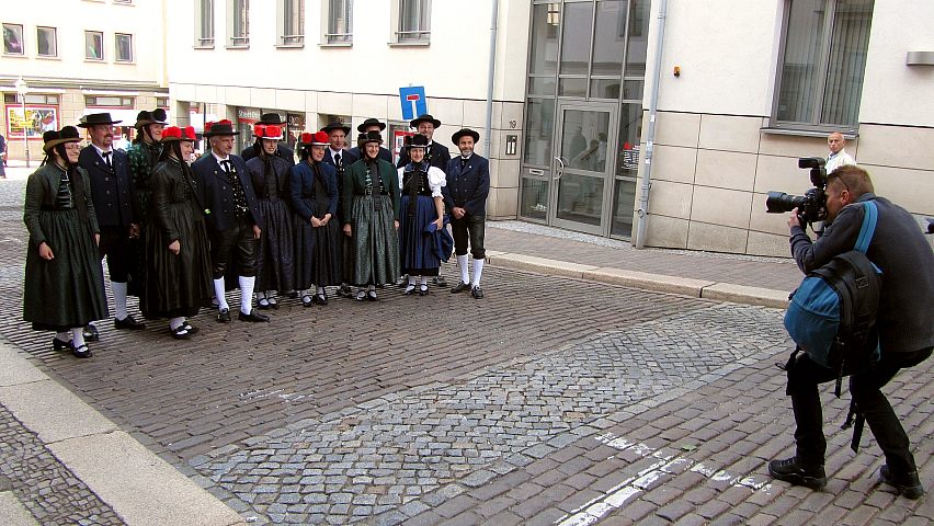 Der Trachtenverein beim Deutschen Trachtenfest in Altenburg 