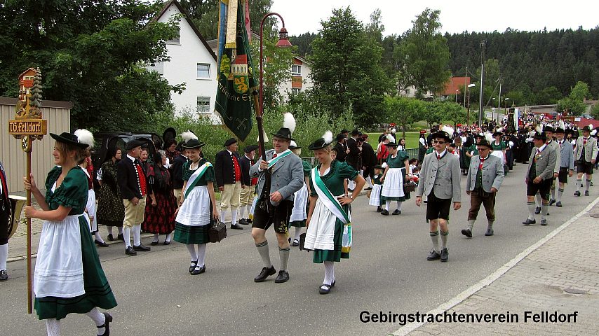 Der Festzuzg beim Gautrachtentreffen in Niedereschach 