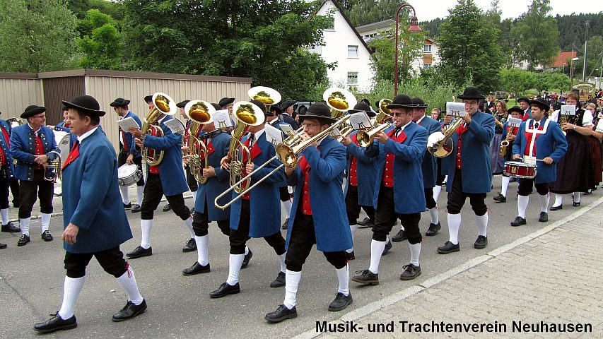 Der Festzuzg beim Gautrachtentreffen in Niedereschach 