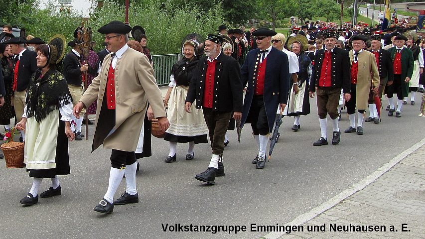 Der Festzuzg beim Gautrachtentreffen in Niedereschach 