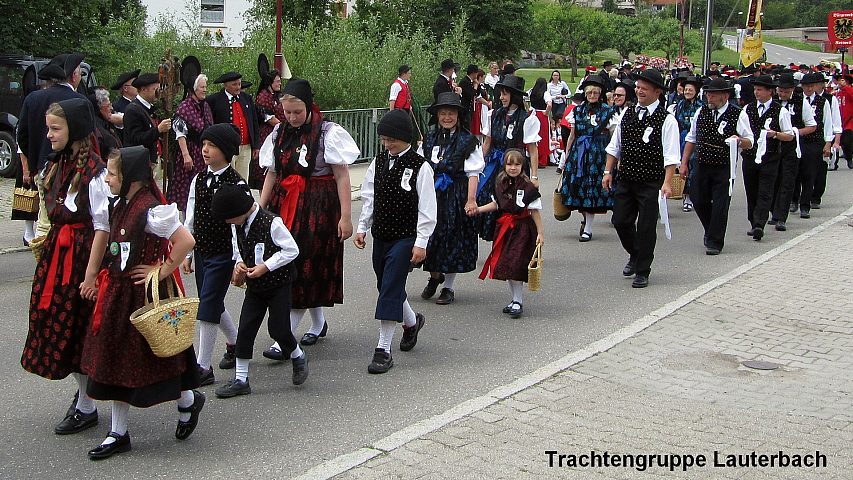 Der Festzuzg beim Gautrachtentreffen in Niedereschach 