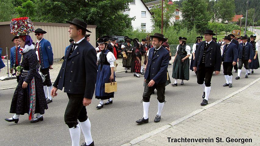 Der Festzuzg beim Gautrachtentreffen in Niedereschach 