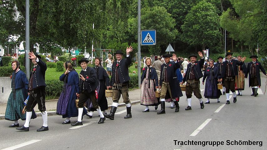 Der Festzuzg beim Gautrachtentreffen in Niedereschach 