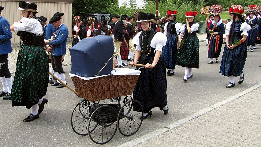 Der Trachtenverein beim Gautrachtentreffen in Niedereschach 