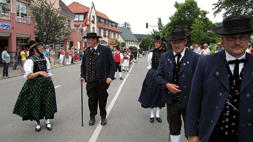 Der Trachtenverein beim Gautrachtentreffen in Niedereschach 