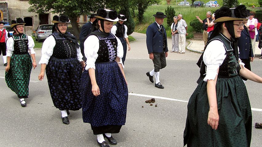 Der Trachtenverein beim Gautrachtentreffen in Niedereschach 